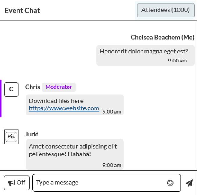 Event Chat